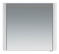 Sensation, зеркало, зеркальный шкаф, левый, 80 см, с подсветкой, белый, глянец, шт