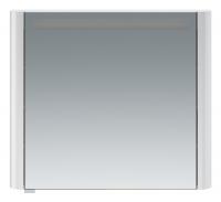 Sensation, зеркало, зеркальный шкаф, правый,80 см, с подсветкой, белый, глянец, шт