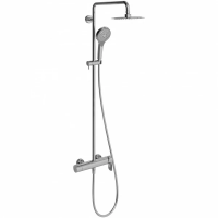 TVS1082000461 EMBRACE Стойка душевая для ванны и душа, верхний душ 200мм, ручной душ 1 режима, хром