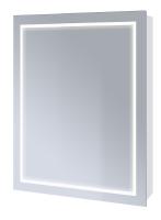 Зеркальный шкаф РОДОС 50 Правый с подсветкой (1 дверь)