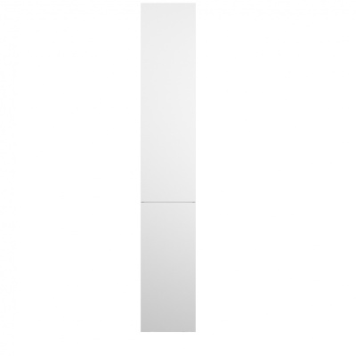 GEM, шкаф-колонна, подвесной, левый, 30 см, двери, push-to-open, цвет: белый, глянец