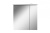 SPIRIT 2.0, Зеркальный шкаф с LED-подсветкой, левый, 60 см, цвет: белый, глянец