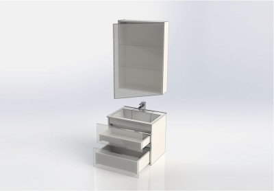 Мебель для ванной Aquanet Алвита 60 серый антрацит