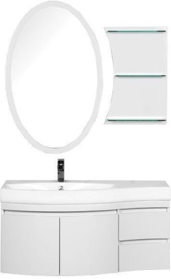Мебель для ванной Aquanet Опера 115 L белый (2 дверцы 2 ящика)