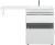 Тумба с раковиной Aquanet Токио 130 R белый (напольная, 1 ящик)