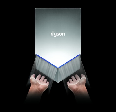 Сушилка для рук Dyson Airblade V HU02 (никелерованная)