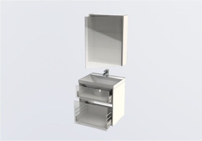 Мебель для ванной Aquanet Латина 60 белый (2 ящика)