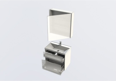 Мебель для ванной Aquanet Латина 70 белый (2 ящика)