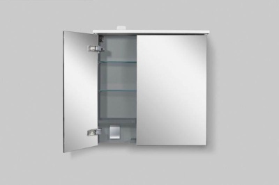 SPIRIT 2.0, Зеркальный шкаф с LED-подсветкой, правый, 60 см, цвет: белый, глянец