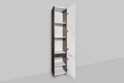 Like, шкаф-колонна, напольный, правый, 35 см, двери, венге, текстурированный