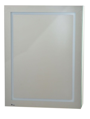 Зеркальный шкаф РОДОС 60 Левый с подсветкой (1 дверь)