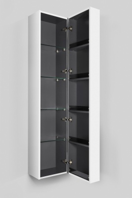 SPIRIT 2.0, шкаф-колонна, подвесной, правый, 35 см, фасад с полочками, push-to-open, M70ACHR0356WG