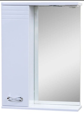 Зеркало со шкафчиком Рио левое с подсветкой 50