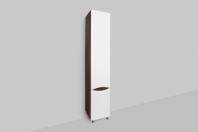 Like, шкаф-колонна, напольный, правый, 35 см, двери, венге, текстурированный
