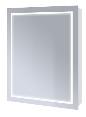 Зеркальный шкаф РОДОС 60 Правый с подсветкой (1 дверь)