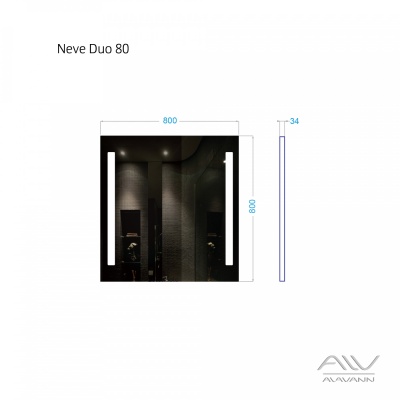Зеркало Neve Duo 80