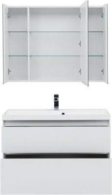 Мебель для ванной Aquanet Гласс 100 белый
